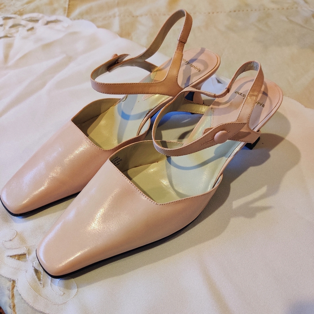 Pink Easy Spirit Slingback Heels